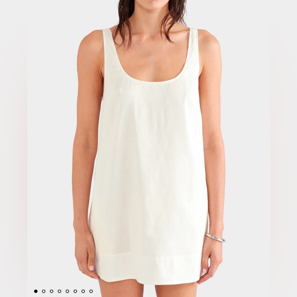 Venroy Silk Linen Shift Mini Dress XS